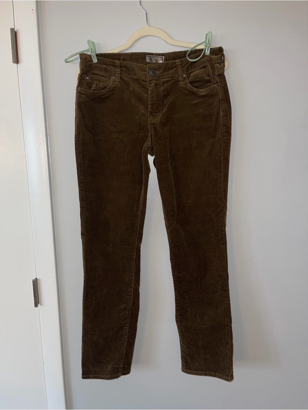 Kut from the Kloth Brown Corduroy Straight Leg Jeans